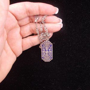 Lapis Lazuli & Sterling Silver Pendant